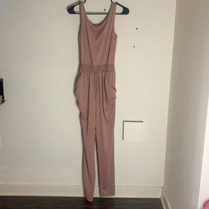 Rose colored jumpsuit!